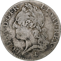 France, Louis XV, 1/5 Écu à La Vieille Tête, 1771, Paris, Argent, TB - 1715-1774 Ludwig XV. Der Vielgeliebte