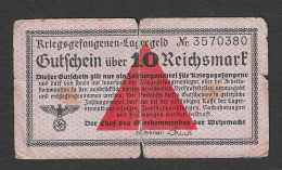 Germania - Lagergeld Circolato Da 10 Reichsmark R-521 - 1939 - 10 Reichsmark