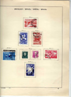 Bresil - (1956-57) - Celebrites - Evenements - 3 Pages - 40 Val. - Gebraucht