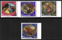 GRENADA - 1969 - NATALE   - SERIE 4 VALORI - NUOVA MNH** (YVERT 323\6 - MICHEL 332\5) - Grenada (...-1974)