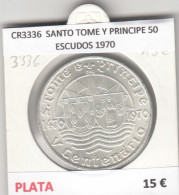 CR3336 MONEDA SANTO TOME Y PRINCIPE 50 ESCUDOS 1970 MBC PLATA - Andere - Afrika