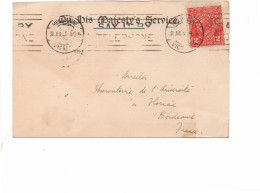 Timbre Perforé VG Sur Carte De L'Observatoire De Melbourne - Postmark Collection