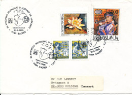 Yugoslavia Cover Sent To Denmark Special Postmark Zagreb 20-6-1989 - Covers & Documents