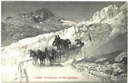 2949 - DILLIGENCE  SUISSE  ATTELAGE DE 5 CHEVAUX --    BEAU  PLAN  -  RARE !! - Au