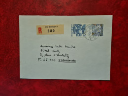 Lettre 1983 SUISSE  RECOMMANDE POUR STRASBOURG  BINNINGEN - Lettres & Documents
