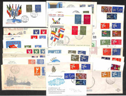 Lotti E Collezioni - Europa E Oltremare - EUROPA CEPT - 1958/1971 - Insieme Di 36 Buste FDC Del Periodo - Other & Unclassified