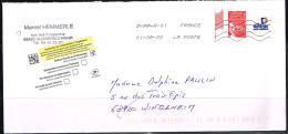 L-DIV 106 - FRANCE Personnalisé N° 3587A Sur Lettre - Covers & Documents
