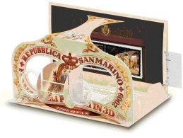 SAN MARINO 2009 Anno Europeo Della Creatività Foglietti Con Effetto 3D - Unusual - Unused Stamps