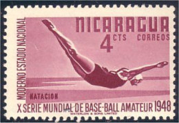 684 Nicaragua Plongeon Diving MLH * Neuf (NIC-172) - Kunst- Und Turmspringen