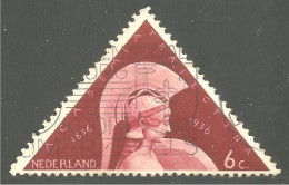 670 Netherlands 1936 Minerva Triangle (NET-63) - Usados