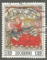 690 Norway 1975 Painted Icon Icone Peinture Adoration Kings Religieux Religious (NOR-430c) - Quadri