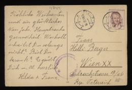 Czechoslovakia 1950 Censored Postcard To Wien__(11744) - Covers & Documents