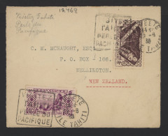 French Oceania 1938 Papeete Cover Front To New Zealand__(12468) - Lettres & Documents