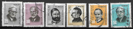 TURQUIE    -   1965 .   Y&T N° 1757 -1759 à 1763 Oblitérés .   Célébrités - Gebruikt