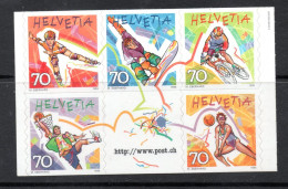 Switzerland 1998, MNH, Michel 1658 - 1662, Self - Adhesive, Sports - Unused Stamps