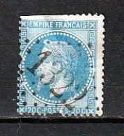 29 YT Oblitéré Oblitéré 1322 Donchery (ardennes) - 1863-1870 Napoléon III Lauré
