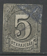Hongrie - Hungary - Ungarn 1871 Y&T N°TF(1) - Michel N°SM(?) - 5kr Chiffre - Revenue Stamps