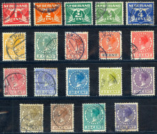 Netherlands Sc# 142-160 Used 1924-1926 Definitive - Oblitérés