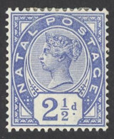 Natal Sc# 78 MH 1891 2½p Queen Victoria - Natal (1857-1909)