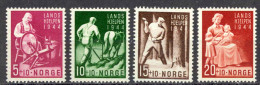 Norway Sc# B38-B41 MH 1944 National Welfare Fund - Unused Stamps
