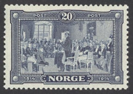 Norway Sc# 98 MH 1914 20o Constitution - Neufs