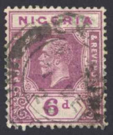 Nigeria Sc# 28 Used (a) 1921-1933 6p Dull Viol & Red Vio KGV  - Nigeria (...-1960)