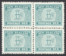 New Zealand Sc# J22 MNH Block/4 1939 ½p Postage Due - Strafport