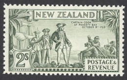 New Zealand Sc# 197 MNH (a) 1935 2sh Cook Landing - Unused Stamps