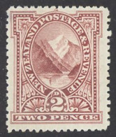 New Zealand Sc# 72 MH 1898 2p Definitives - Unused Stamps