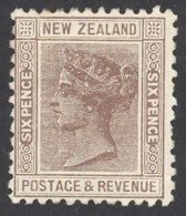 New Zealand Sc# 65 Mint No Gum 1882-1898 6p Queen Victoria - Nuevos