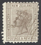 New Zealand Sc# 65 Used (pinhole) 1882-1898 6p Queen Victoria - Gebruikt