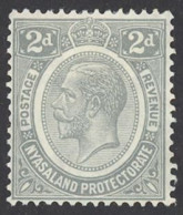 Nyasaland Protectorate Sc# 28 MH 1921-1930 2p King George V - Nyasaland (1907-1953)