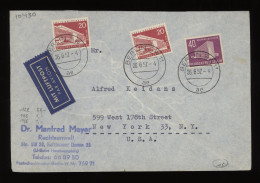 Germany Berlin 1957 Berlin Air Mail Cover To USA__(10430) - Luchtpost