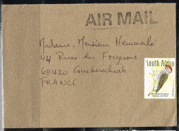 L-DIV 137 - AFRIQUE DU SUD Pic-vert Sur Lettre Par Avion Pour La France - Brieven En Documenten