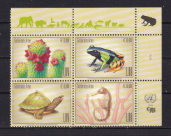 UNITED NATIONS-VIENNA-ENDANGERED SPECIES BLOCK-MNH - Unused Stamps