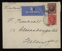 Great Britain 1936 Kensington Air Mail Cover To Di__(12250) - Lettres & Documents