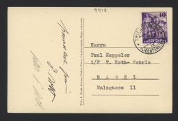 Liechtenstein 1938 Triesenberg Postcard To Switzerland__(9918) - Brieven En Documenten