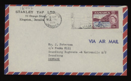 Jamaica 1961 Kingston Air Mail Cover To Denmark__(12407) - Jamaica (...-1961)