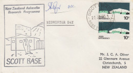 Ross Dependency NZ Research Programme Signature Midwinter Day  Ca Scott Base 21 DEC 1980 (SO167) - Lettres & Documents