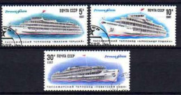 Russie URSS 1987 Bateaux (70) Yvert N° 5406 à 5408 Oblitérés Used - Usados