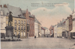 Tongeren - Tongres - Groote Markt En Ambiorix Standbeeld - Gekleurd - Tongeren