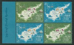 CHIPRE /CYPRUS /ZYPERN /CHYPRE  - EUROPA 2020 -"ANTIGUAS RUTAS POSTALES -ANCIENT POSTAL ROUTES".-DOS SERIES DE CARNET-N - 2020