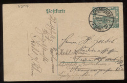 Saargebiet 1922 Saarbrucken 10c Stationery Card__(8307) - Postwaardestukken