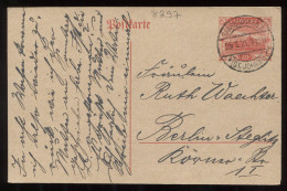 Saargebiet 1921 Saarbrucken Stationery Card To Berlin__(8297) - Interi Postali