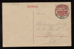 Saargebiet 1921 Saarbrucken 40c Stationery Card__(8287) - Postal Stationery