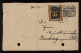 Saargebiet 1920's Stationery Card To Homburg__(8346) - Interi Postali