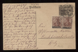 Saargebiet 1920's Kirchheimbolanden Stationery Card__(8279) - Interi Postali