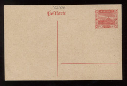 Saargebiet 1920's 40c Unused Stationery Card__(8286) - Interi Postali