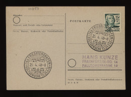 Wurttemberg 1948 Friedrichshafen Special Cancellation Card__(10859) - Lettres & Documents