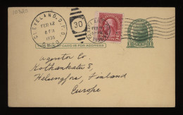 USA 1935 Cleveland Stationery Card To Finland__(10320) - 1921-40